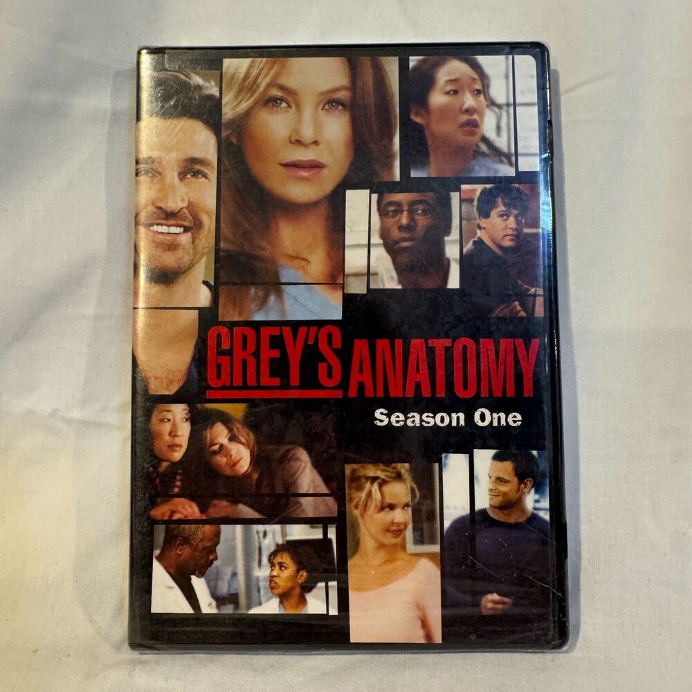 New Sealed Greys Anatomy Season 1 One DVD Set Ellen Pompeo Patrick Dempsey 2 Dis